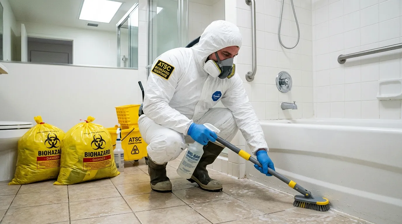 Decontamination equipment deployed for Blood Cleanup in Trooper